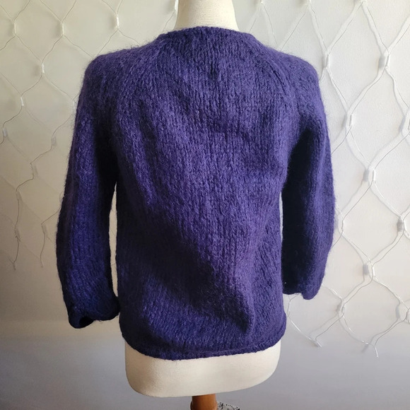 - Vintage Wool Sweater by J.W. Robinson's Royal Blue / Size Medium - Picture 4 of 5